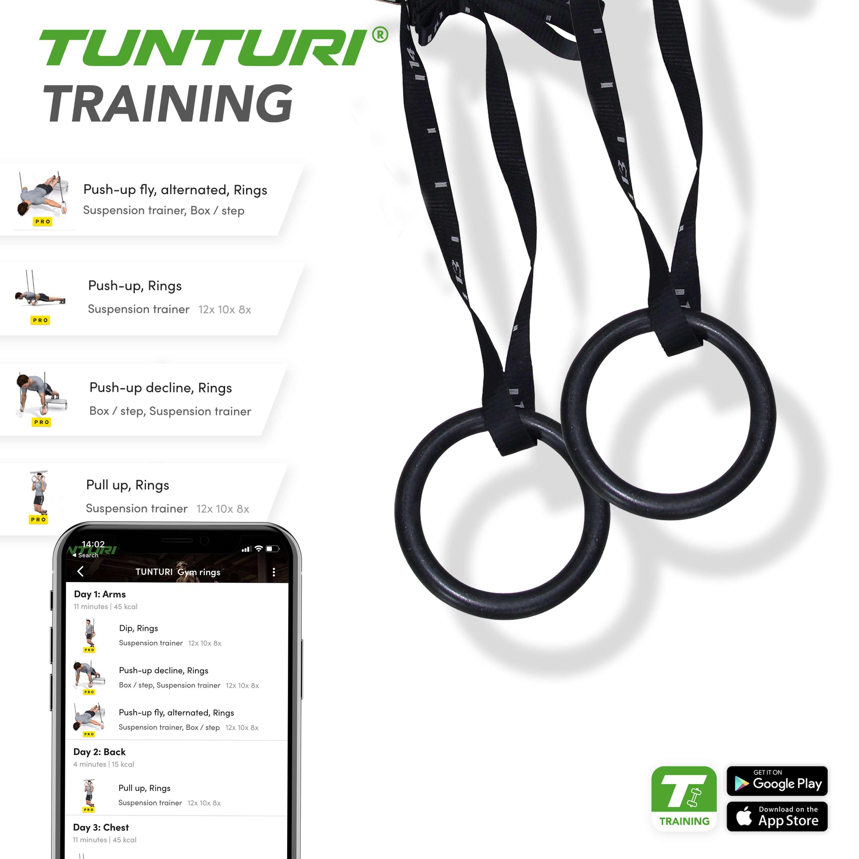 Tunturi Gym Rings ABS