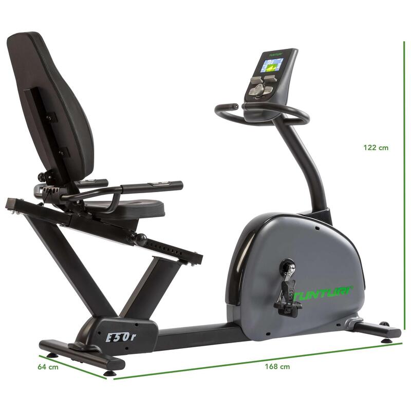 Tunturi Ergometer Liegefahrrad Performance E50R Anthrazit