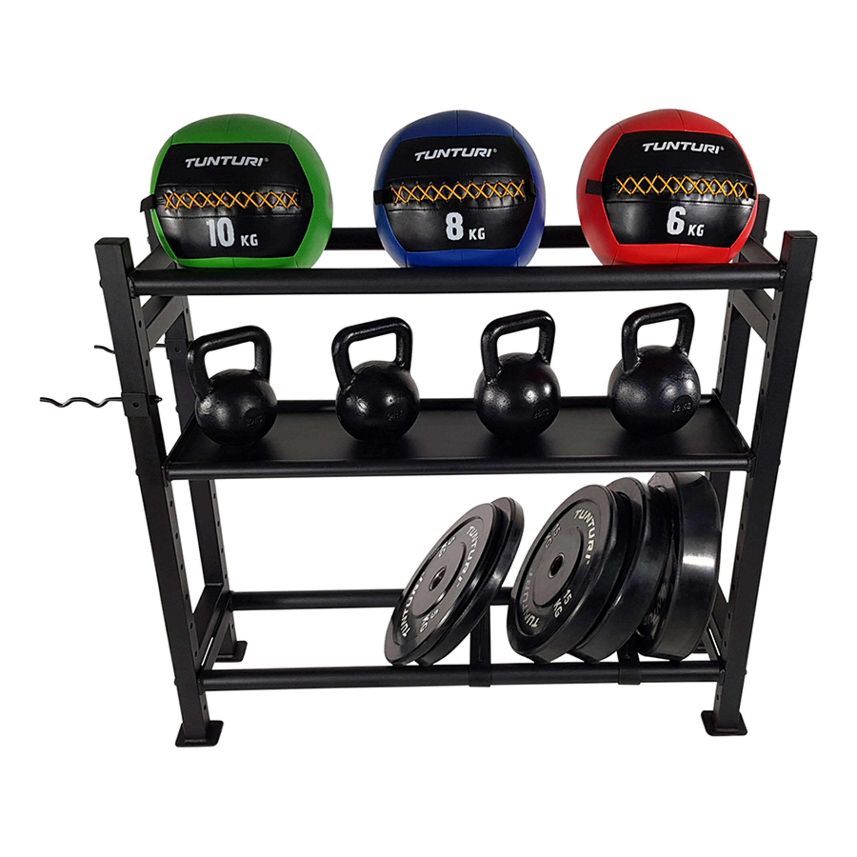 Tunturi Multifunctional storage rack for cross-training equipment