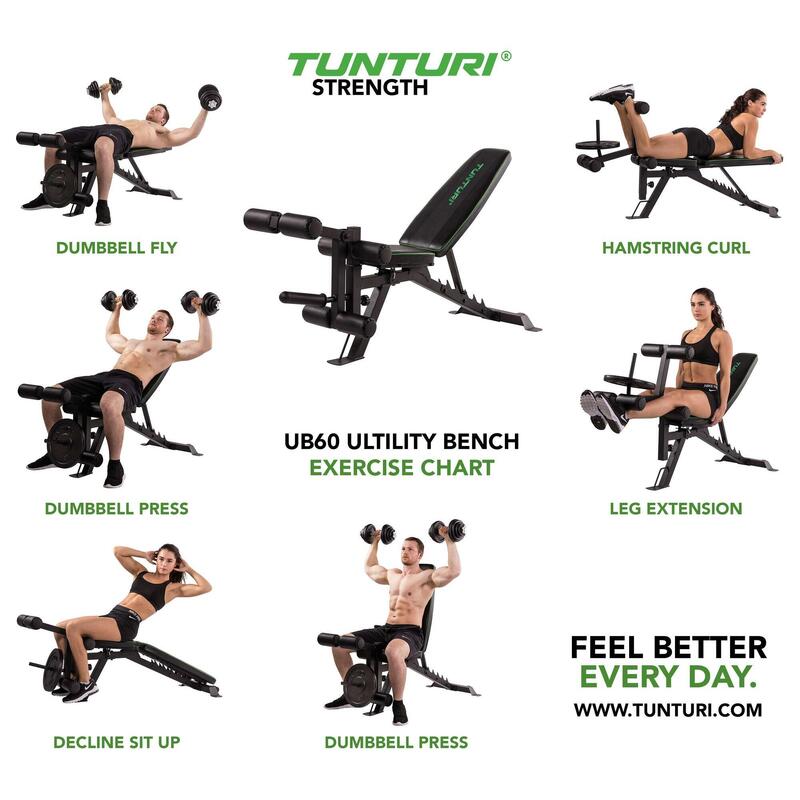 Polohovací lavice UB60 TUNTURI Pro Utility Bench