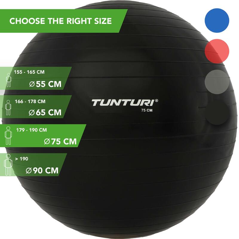 Fitnessbal - Gymball - Swiss ball - 75 cm - Incl. pomp