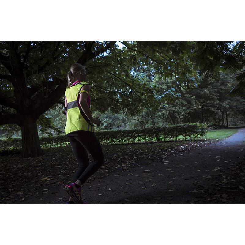 Veste running sécurité réflechissante  X-shape S jaune fluo