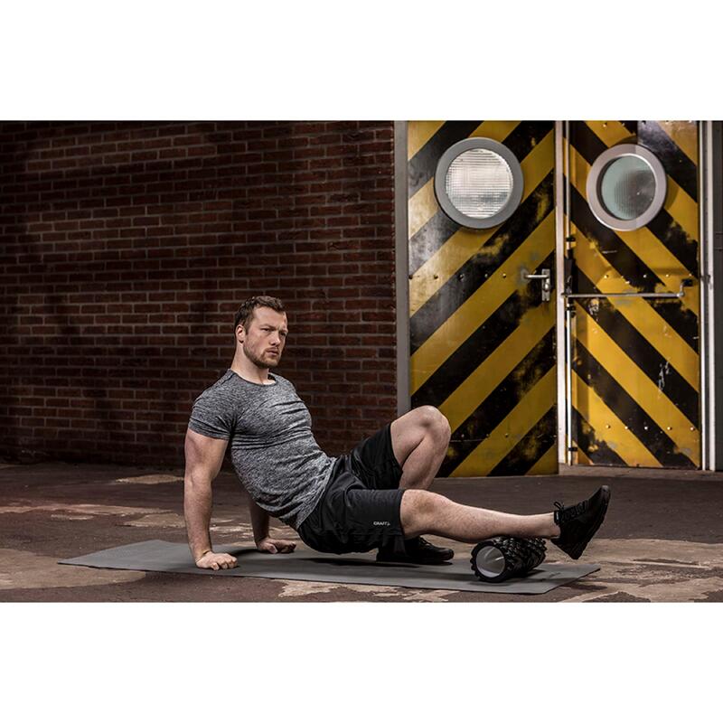 PE Yogamat - Fitnessmat 3mm dik - geel koord