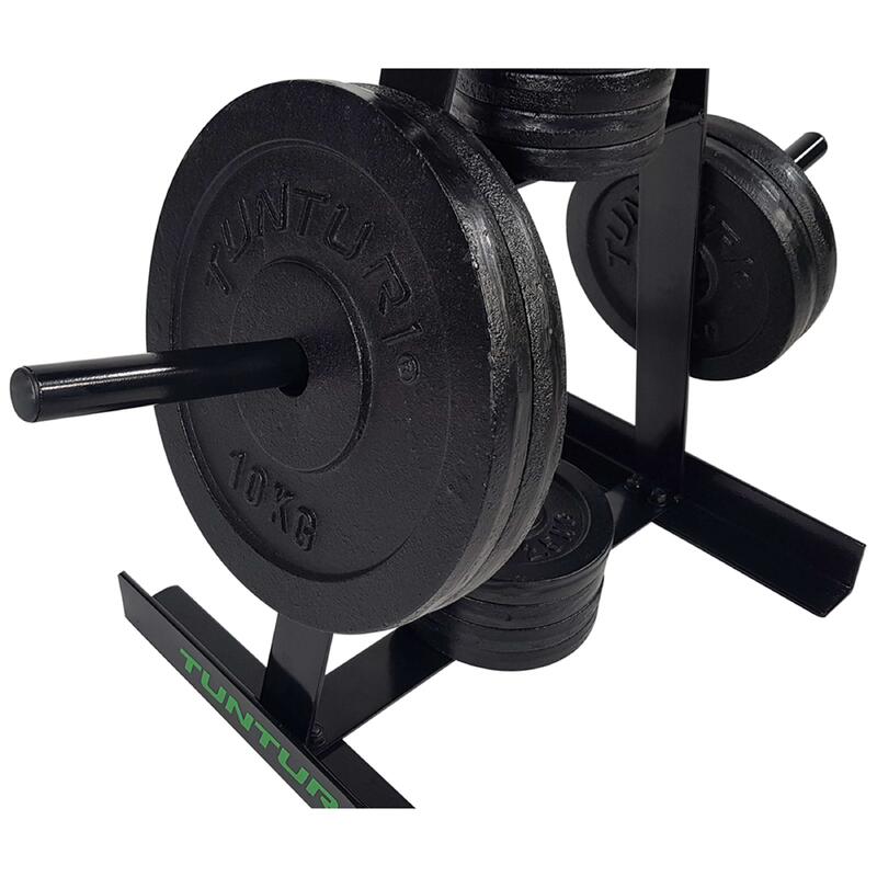 Support de rangement rack pour disques et poids diamètre 30mm noir