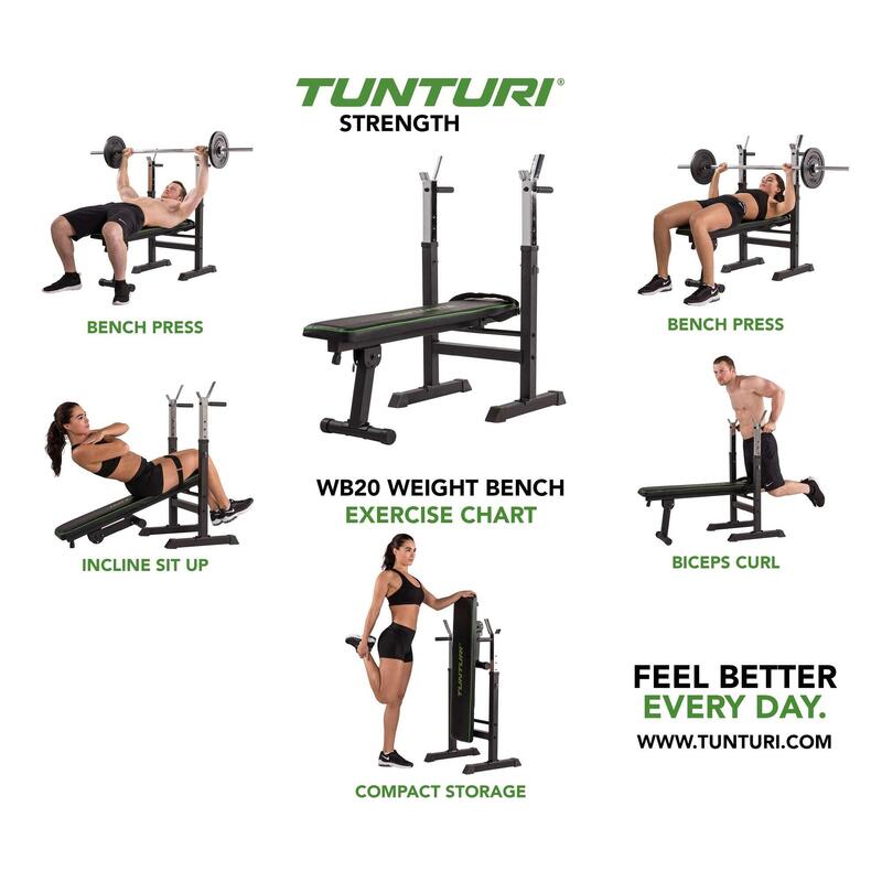 BANCO DE PESAS WB20 BASIC WEIGHT BENCH TUNTURI.