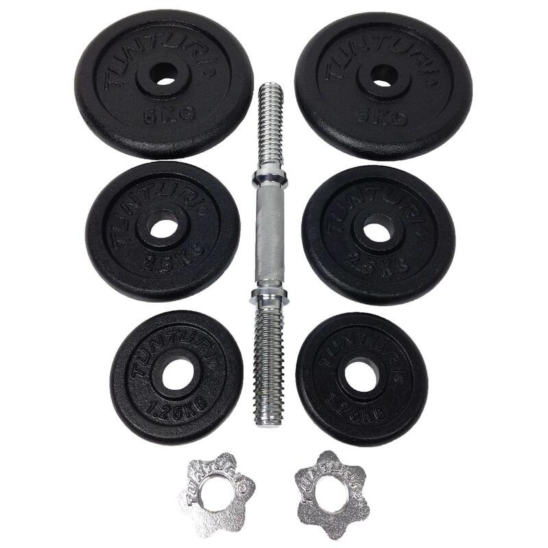 Haltères (x2) à vis en fonte 20 kg 2
