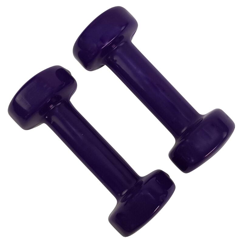 Činka aerobic 2 x 1 kg TUNTURI Vinyl fialová