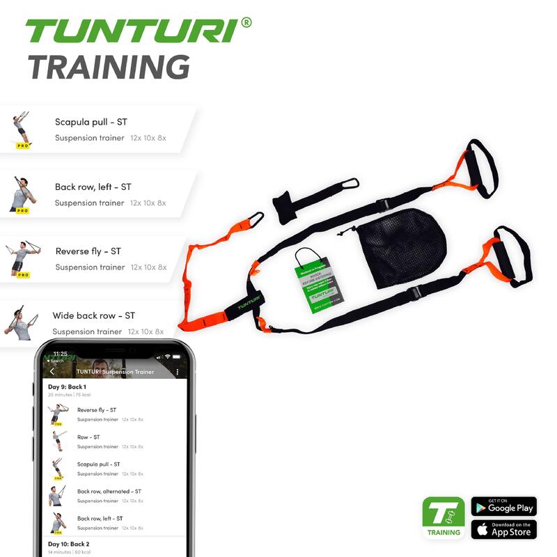 Závěsný posilovací systém TUNTURI Suspension Trainer