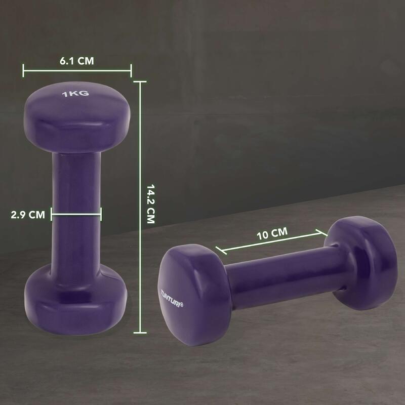 Dumbbell set - Vinyl - Paars