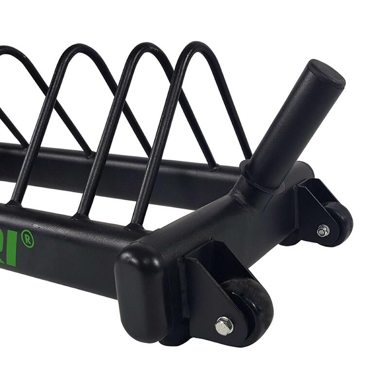 Tunturi Bumper Plate Carry Rack Ständer auf Rädern Schwarz