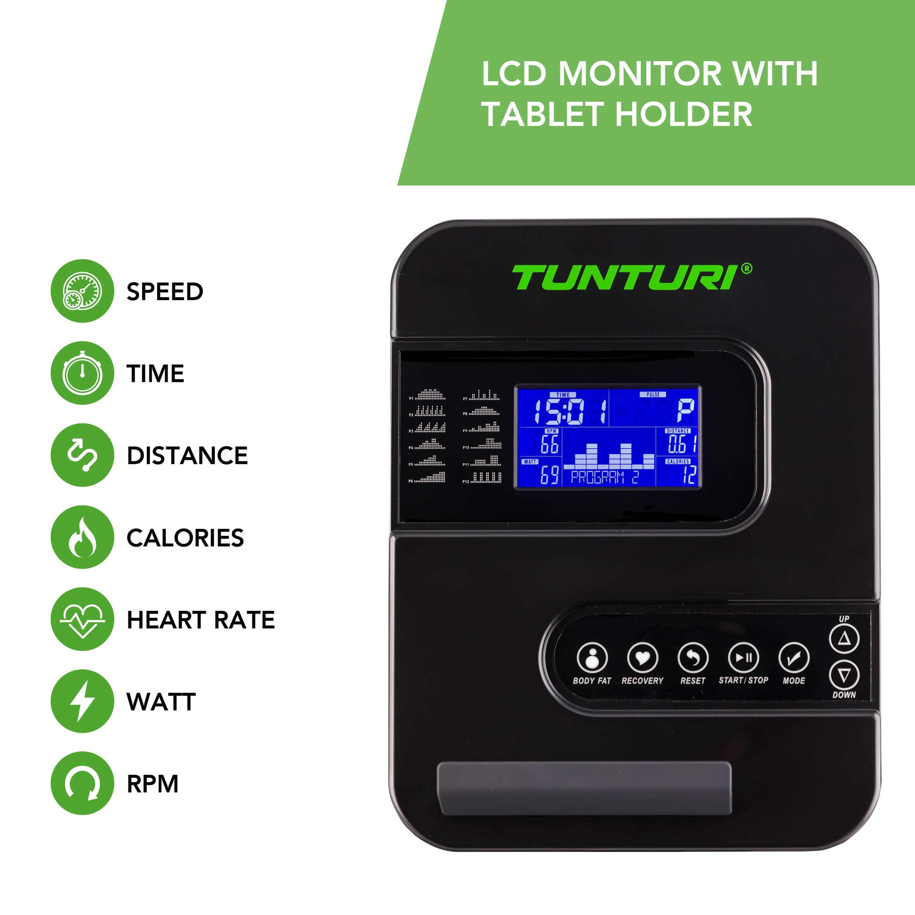 Hometrainer - Ergometer - 12 programma's - Hartslagfunctie - Cardio Fit E30 5/7