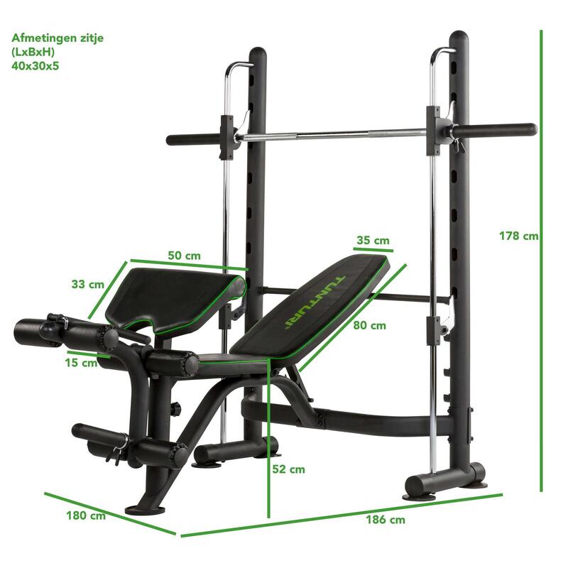 Halterbank SM60 - Fitnessbank - Home Gym - Smith Machine