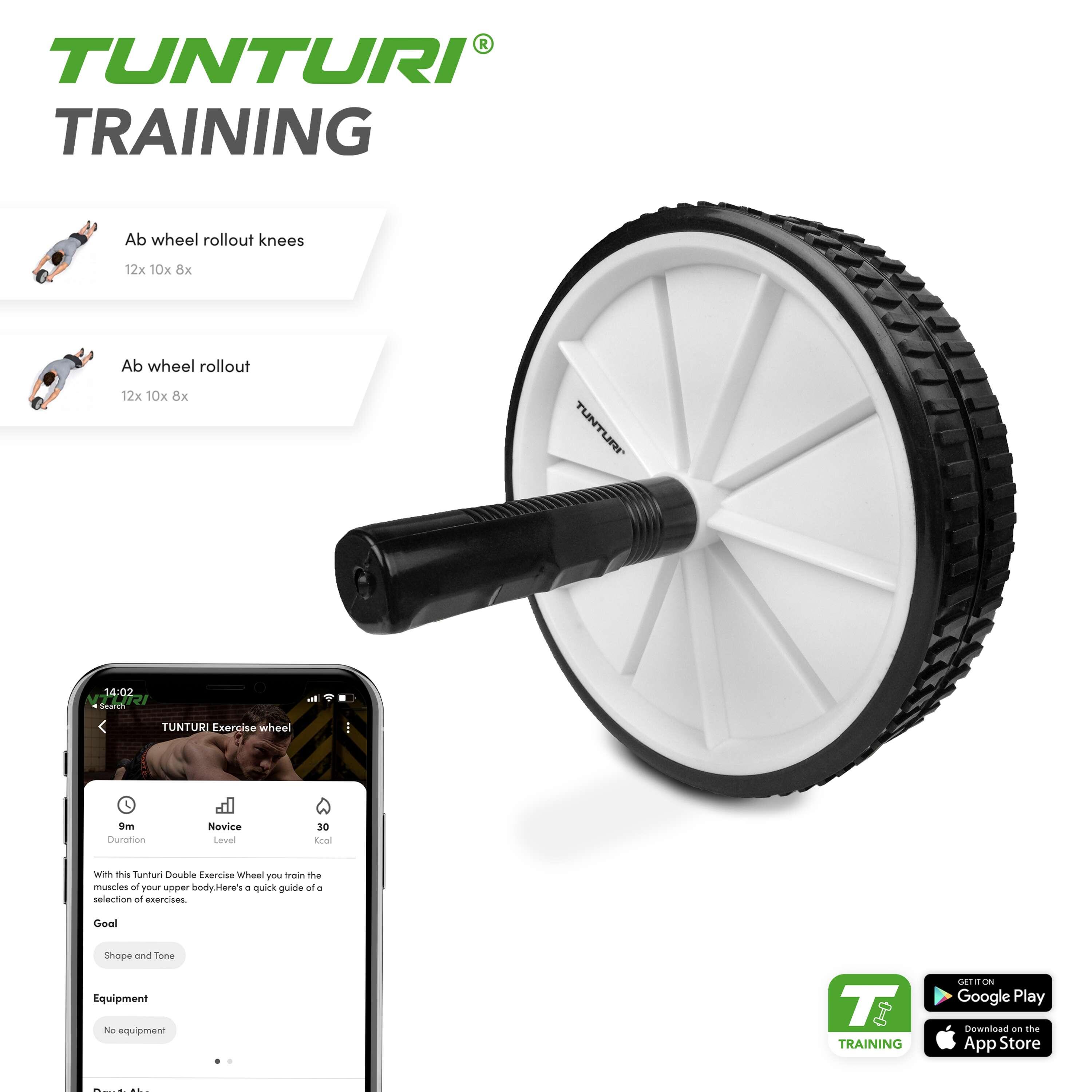 Tunturi Double Ab Roller exercise wheel