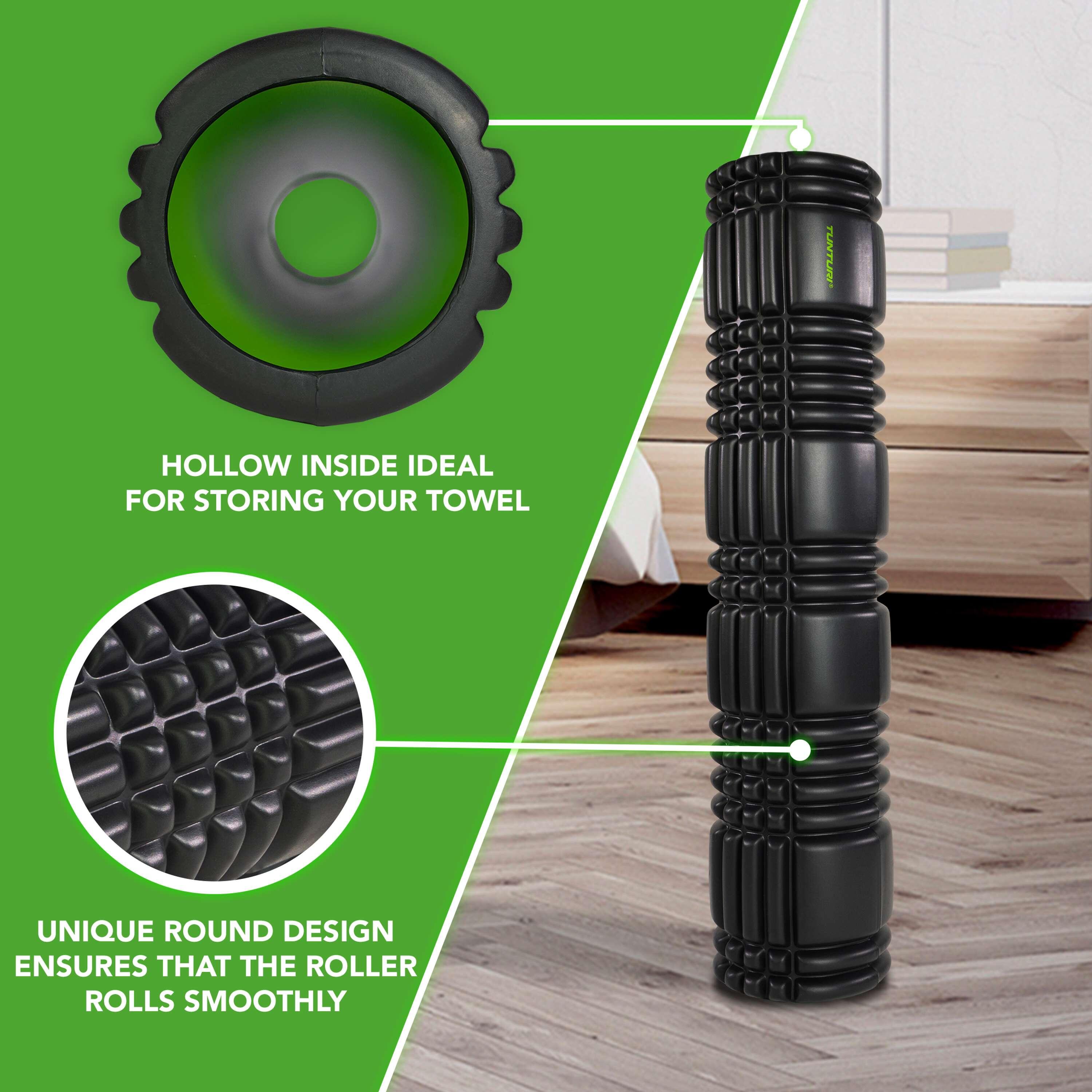 Tunturi Yoga Faszien Massage Roller 61 cm Schwarz 3/7