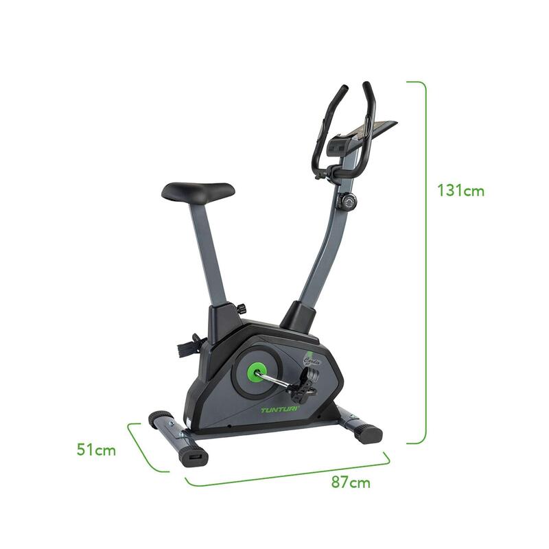 Hometrainer - 8 weerstandsniveaus - Verstelbaar - Ergonomisch - Cardio Fit B35