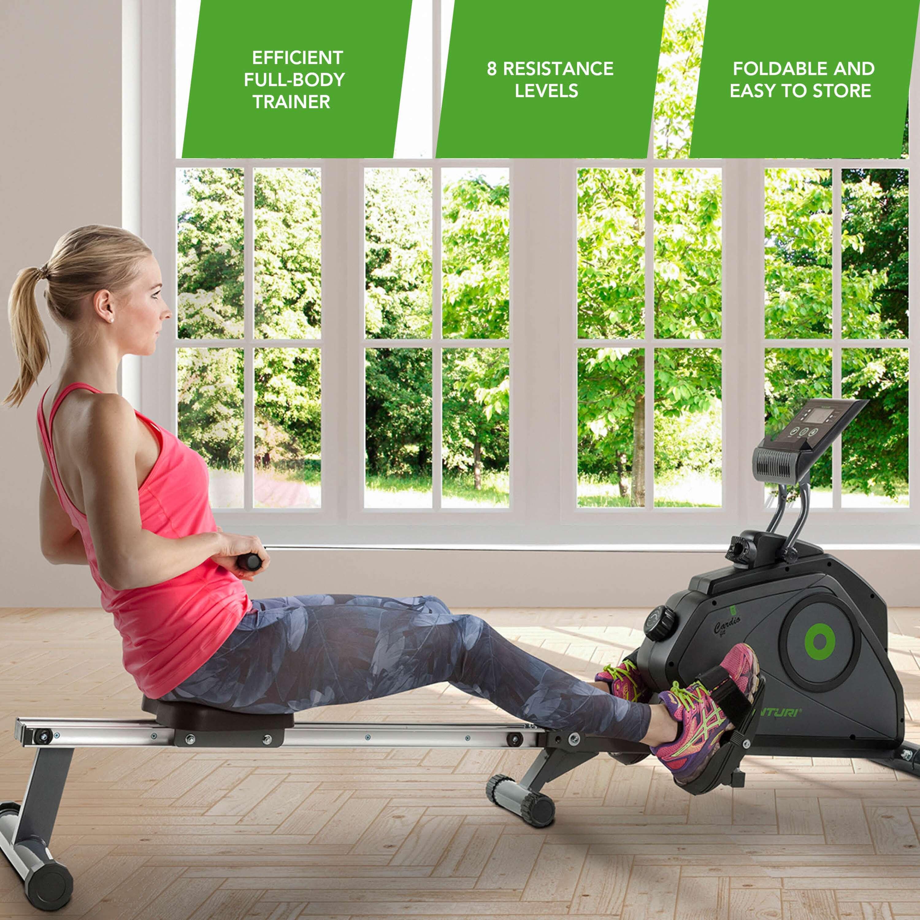 Roeitrainer - Inklapbaar - 8 weerstandsniveaus - Voor thuis - Cardio Fit R30 3/7