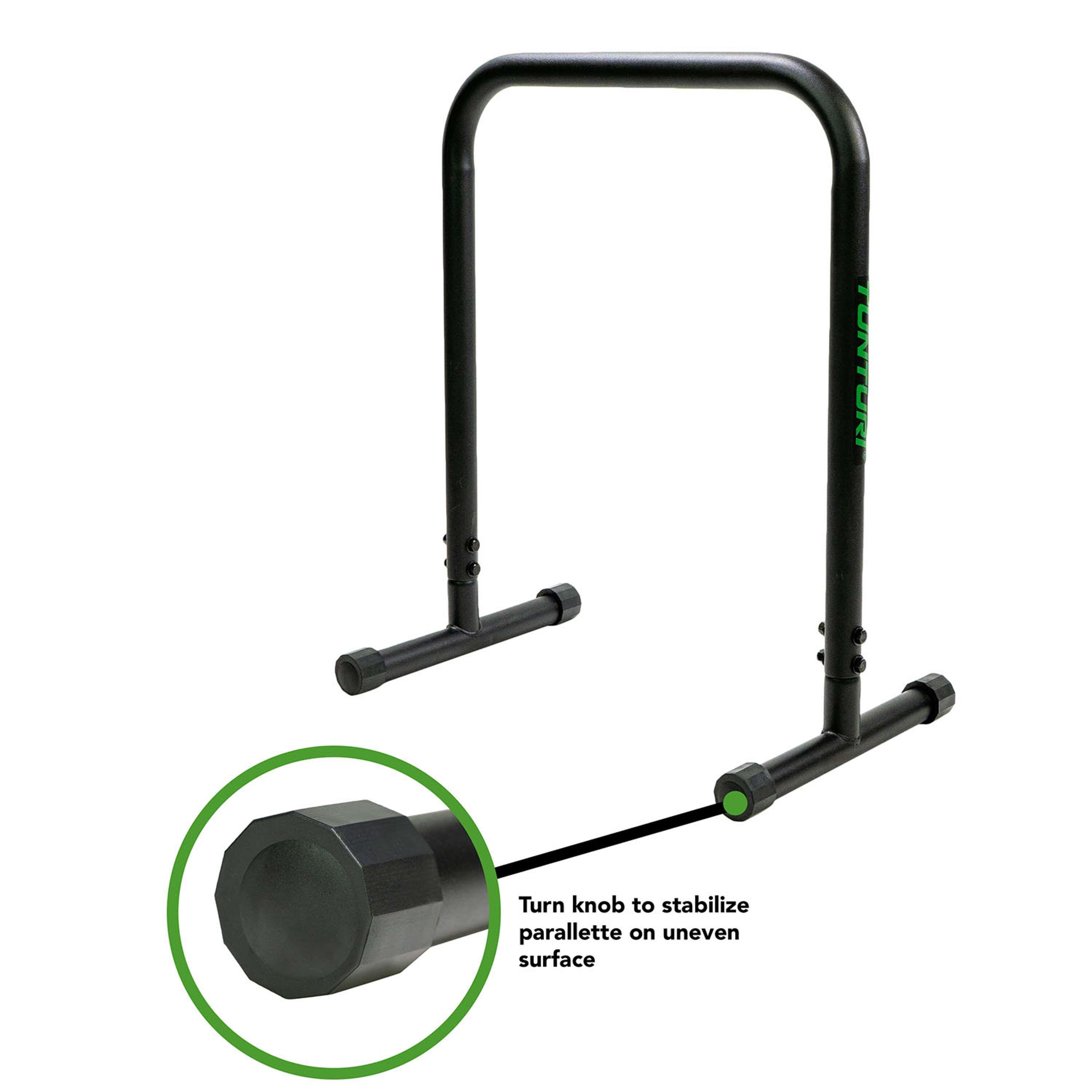 Parallette Tunturi Push-Up Set nero, portatile, supporta 150 kg 3/6