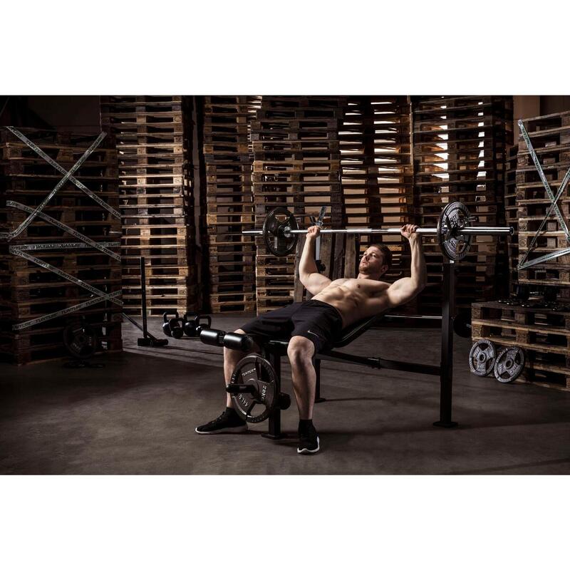 Halterbank WB60 - Bankdrukbank - Leg extension - Bicep curls