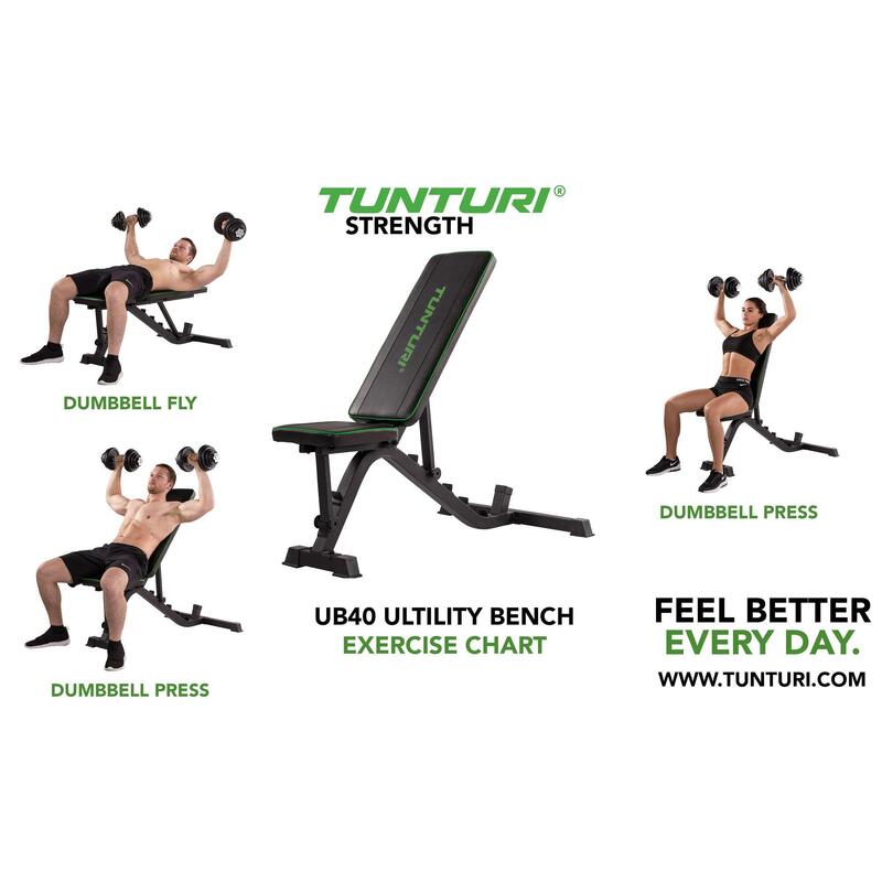 Ławka do ćwiczeń treningowa TUNTURI UTILITY BENCH UB40
