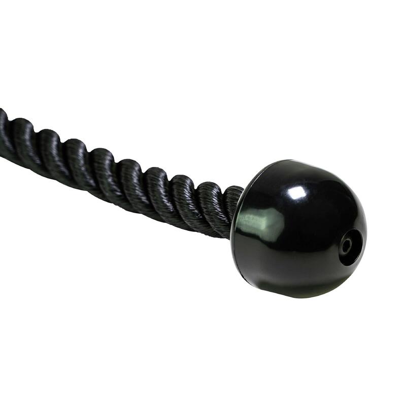 Tunturi Trizeps Seil für Kabelzug einzeln Schwarz