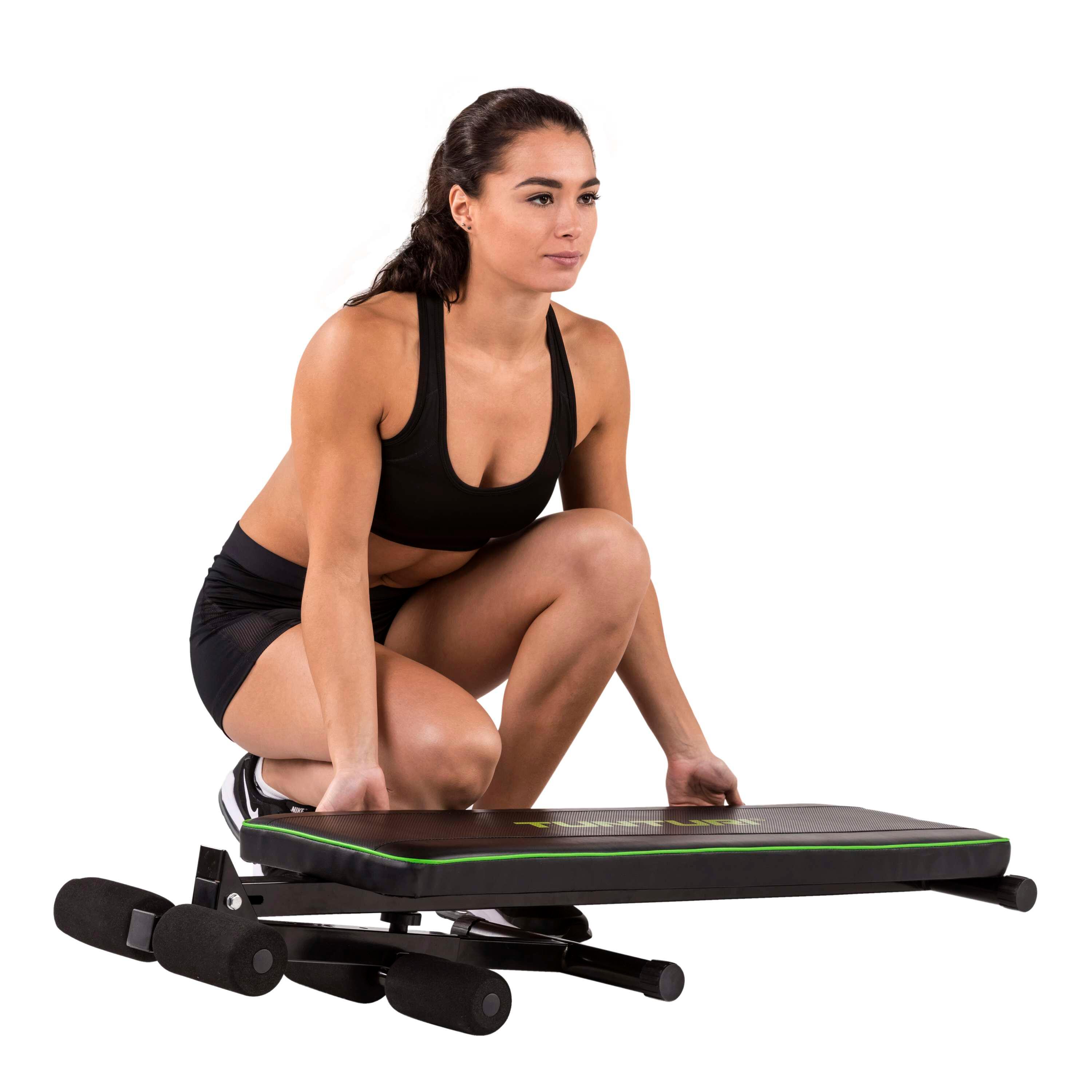 Bauchtrainer AB20 - Negativ Winkel - Bauchbrett mit Beinrollen 7/7