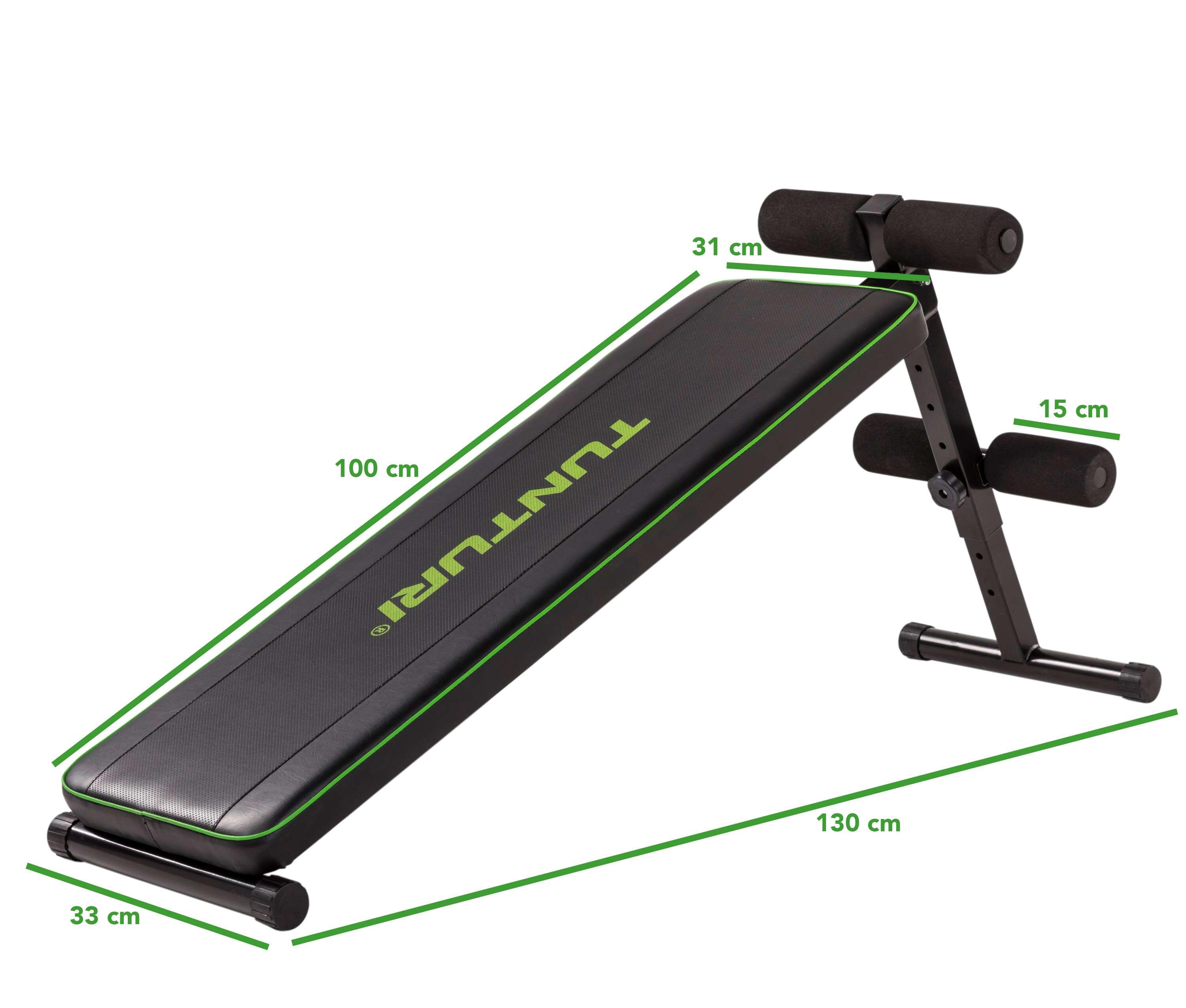 Bauchtrainer AB20 - Negativ Winkel - Bauchbrett mit Beinrollen 5/7