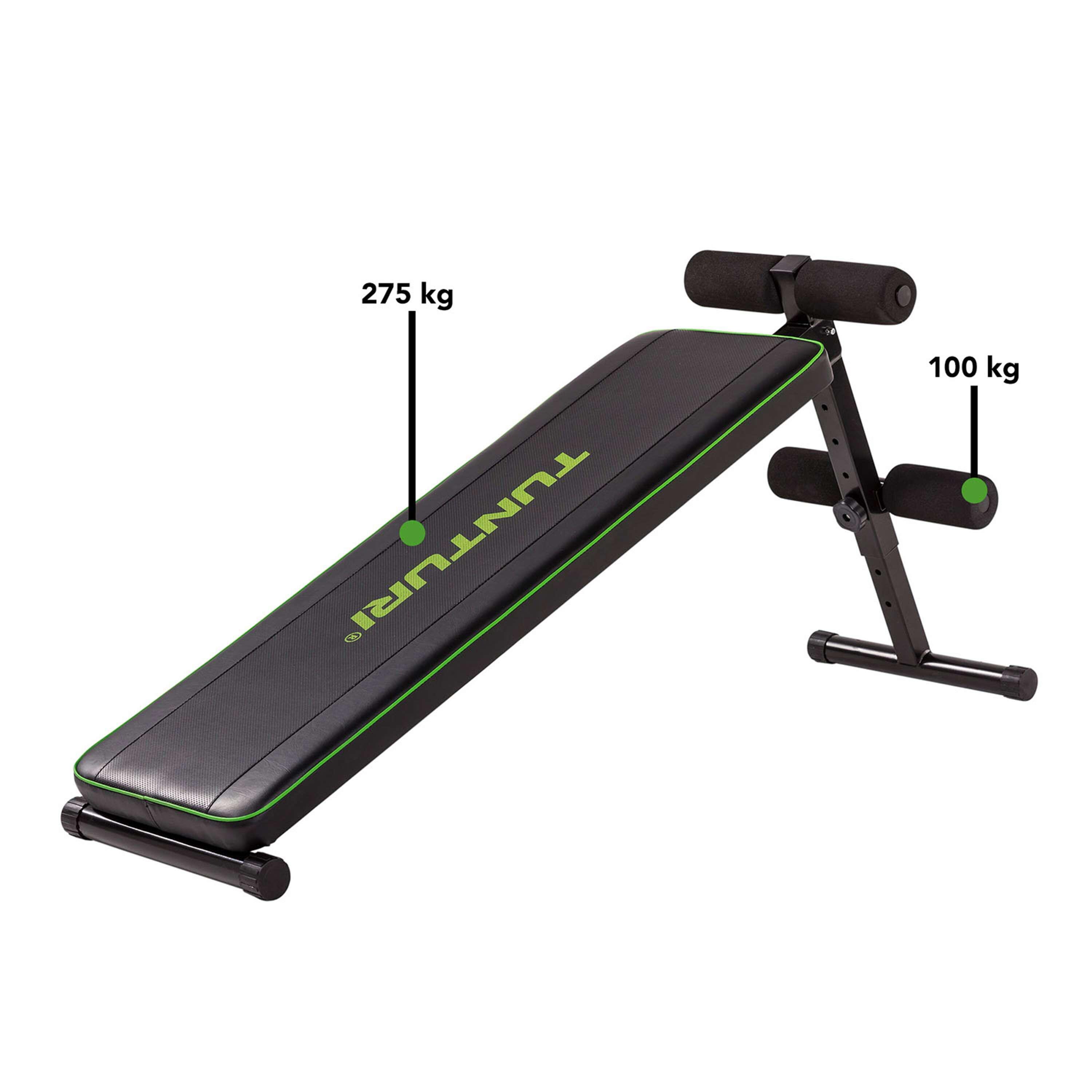 Bauchtrainer AB20 - Negativ Winkel - Bauchbrett mit Beinrollen 4/7