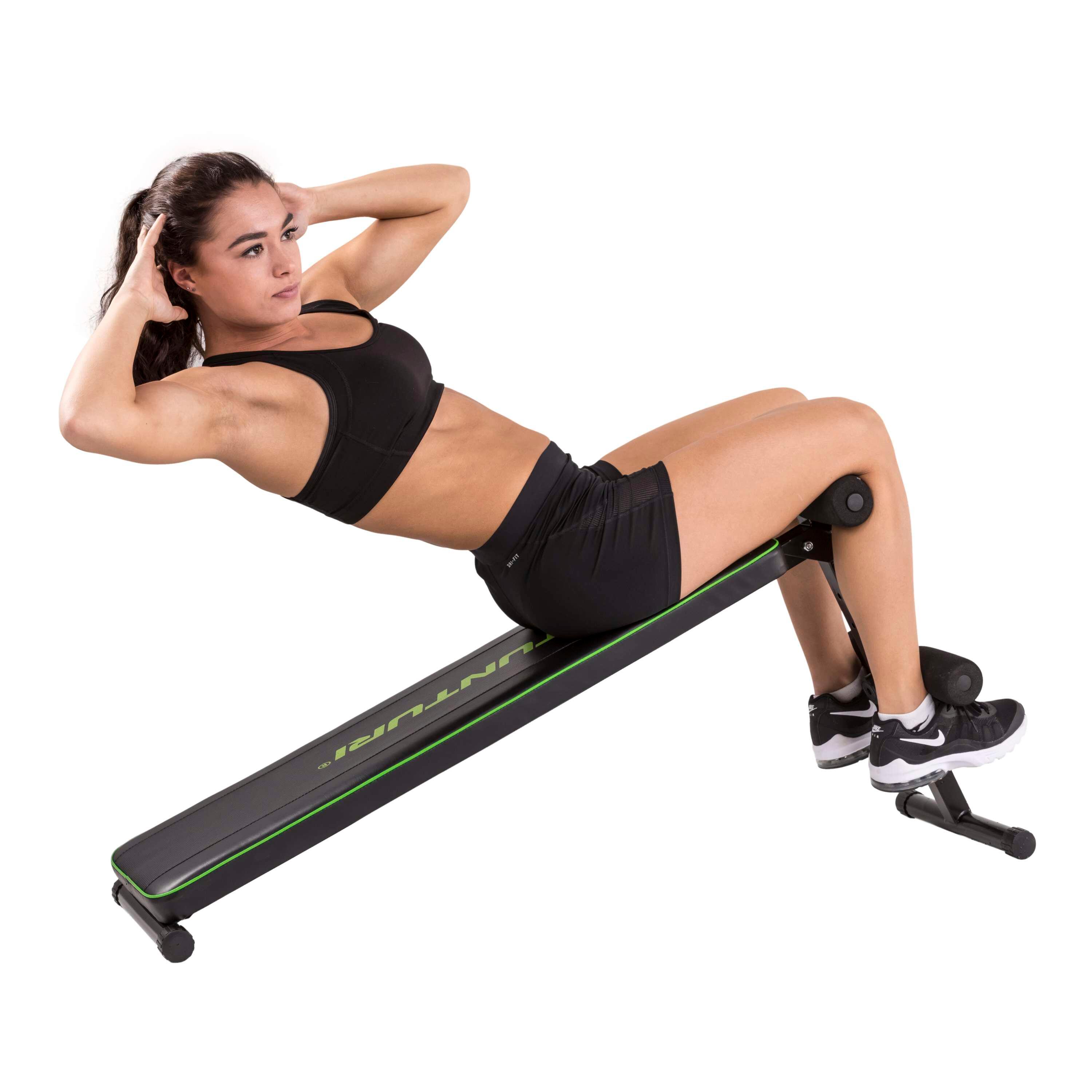 Bauchtrainer AB20 - Negativ Winkel - Bauchbrett mit Beinrollen 6/7