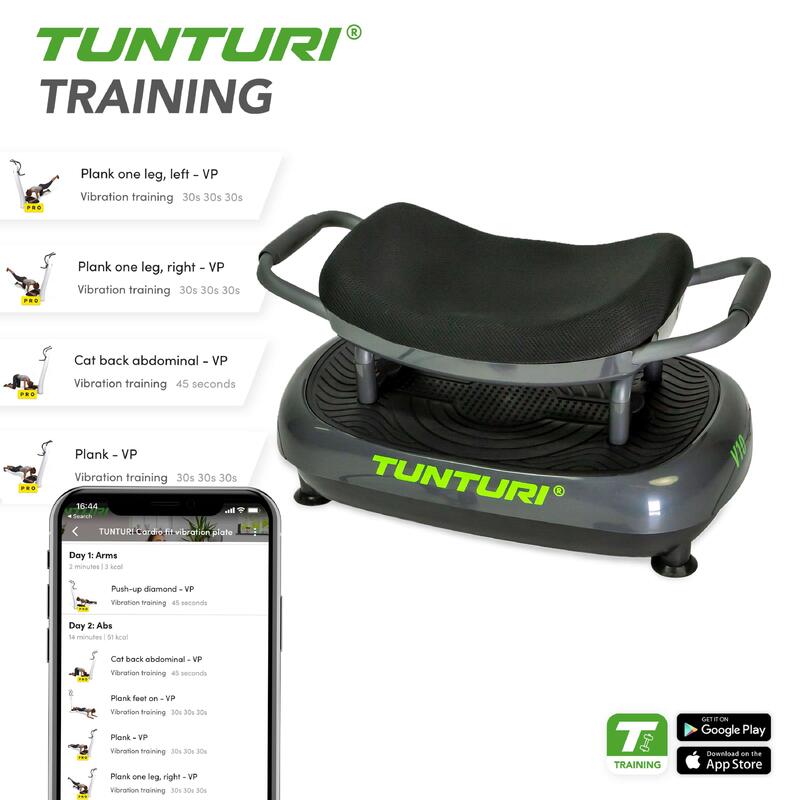 Tunturi Cardio Fit Oszillationsplatte V10 Schwarz