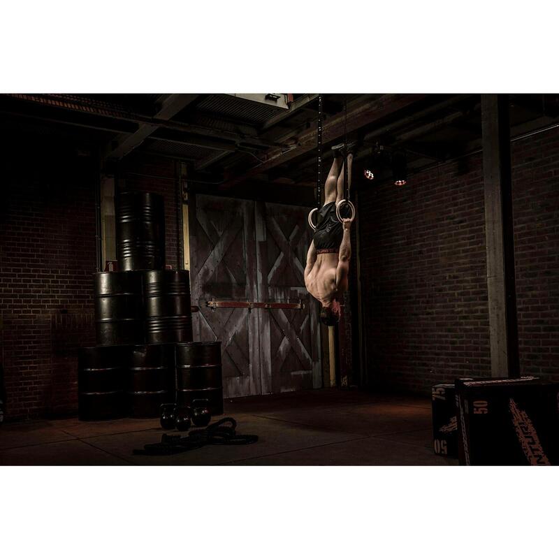 Gymnastic rings hout 32mm diameter inclusief riem TUNTURI