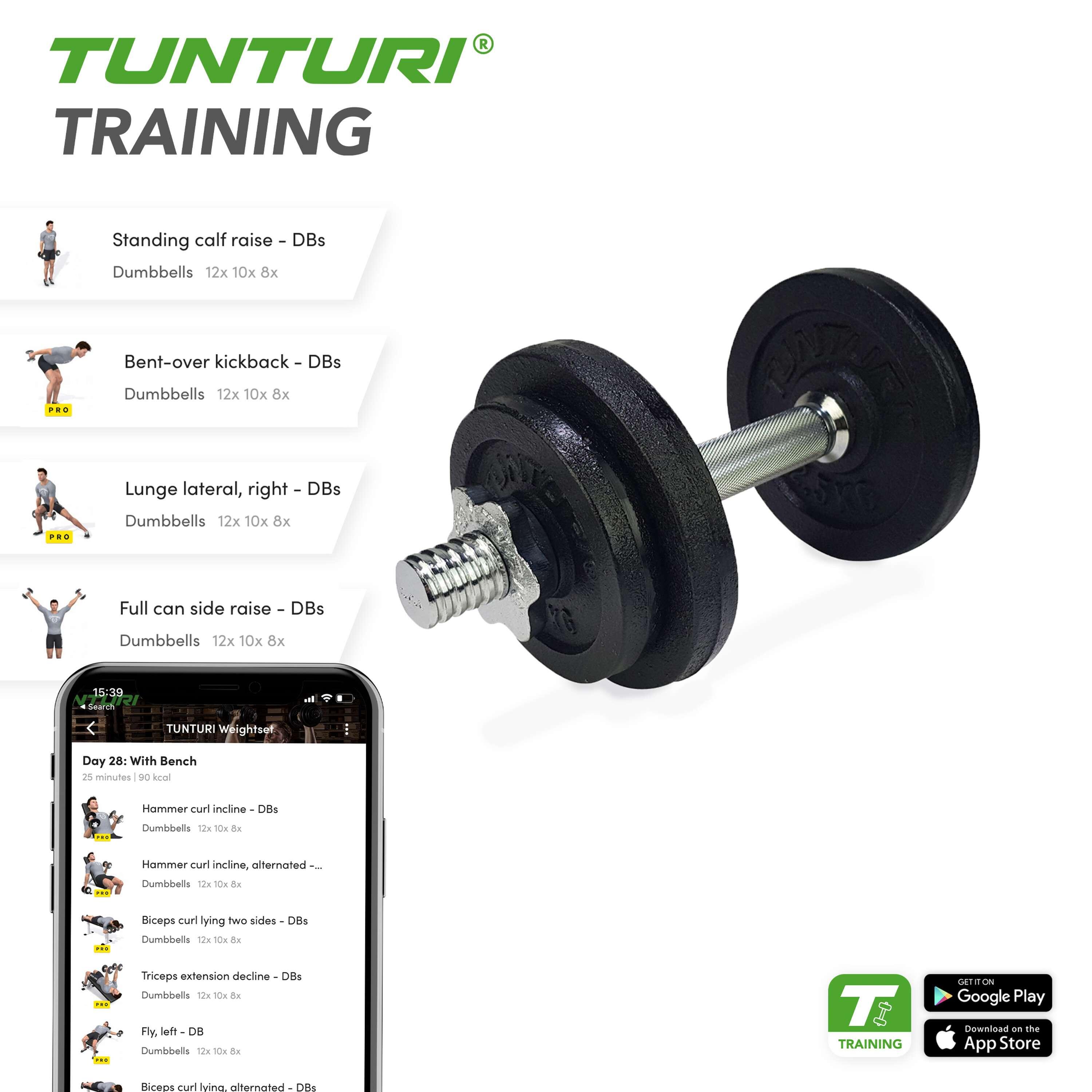 Tunturi dumbbells 10 kg