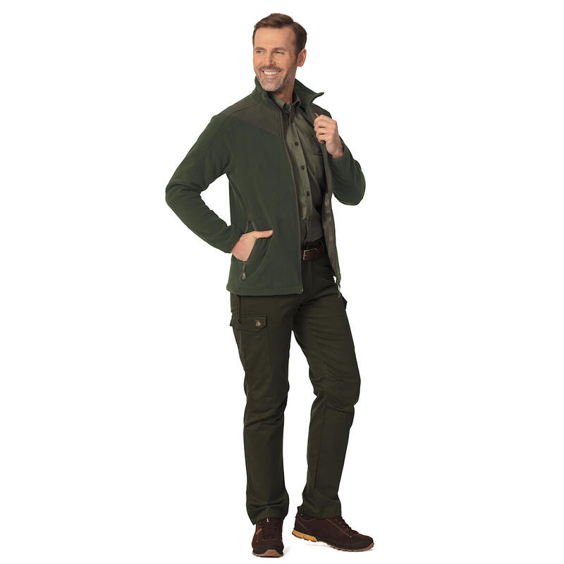 Lovecký pánský fleece Elk s 5 kapsami
