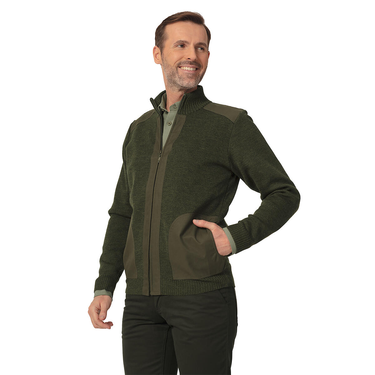 Tagart - Pull De Chasse Tagart Greg Avec Col Roulé, Pour Homme - Pull - Vert - 48 Xl - Decathlon