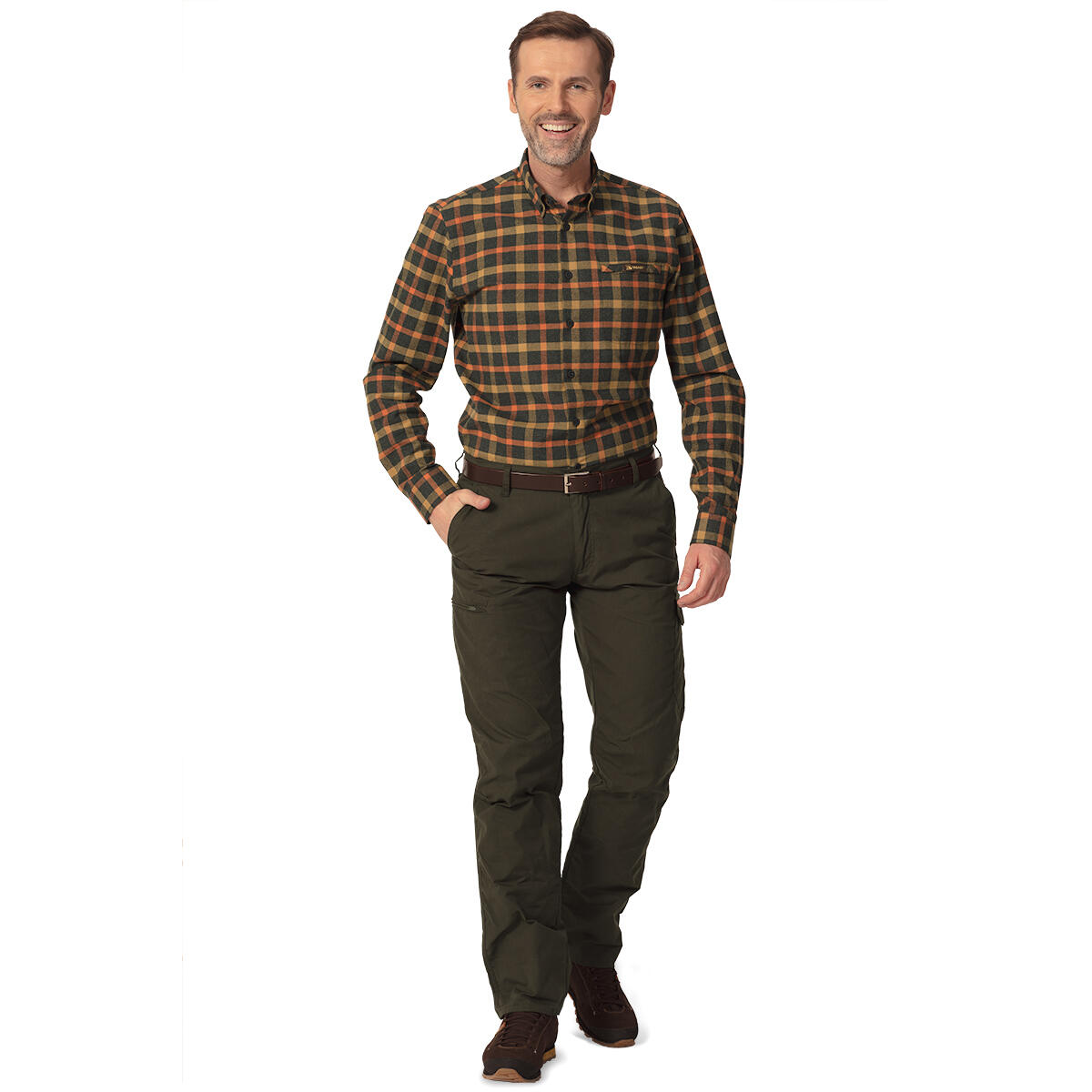 Chemise de chasse Sandvik Slim 100 % coton de haute qualité pour homme 4/6