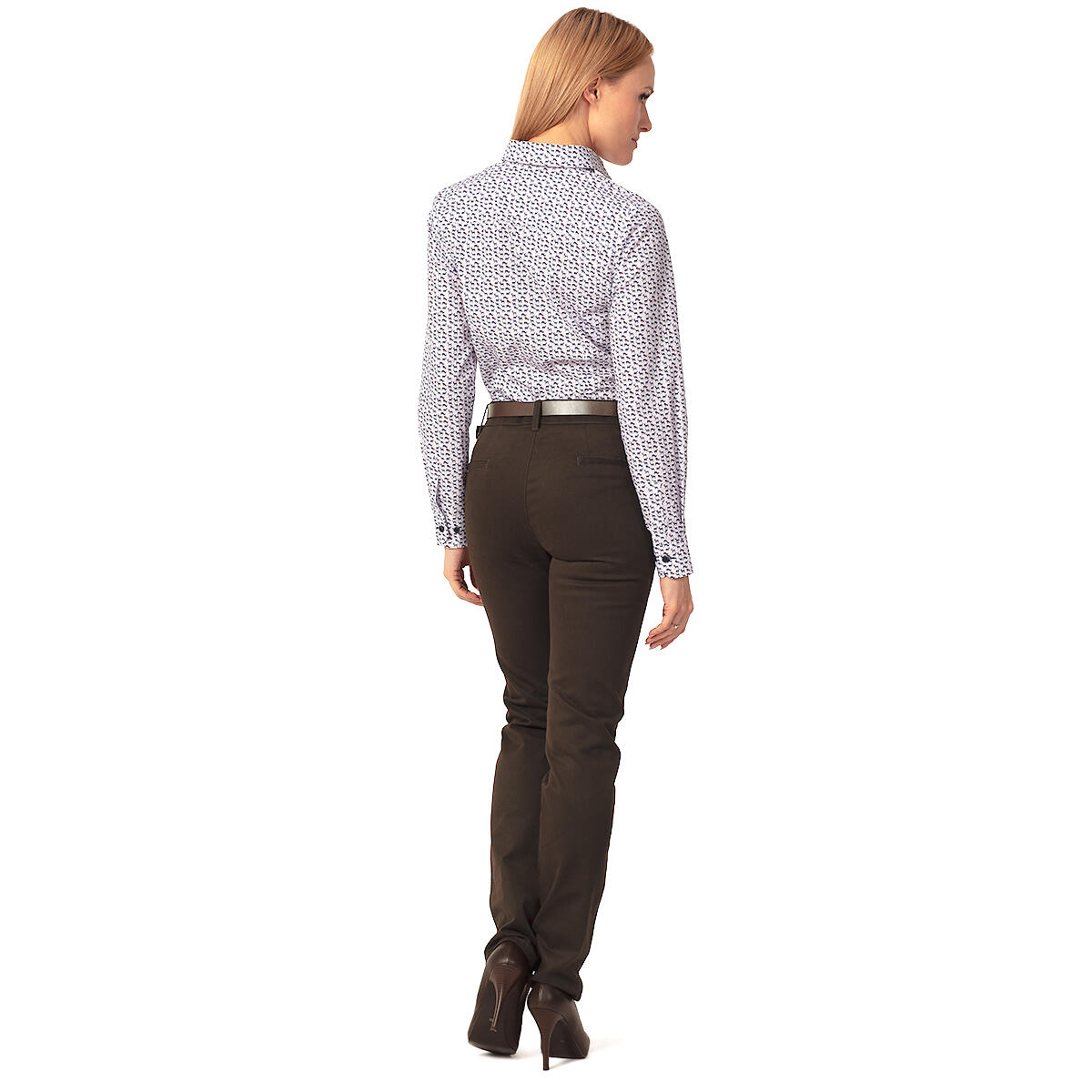 Camisa de caza para mujer con motivo Tagart Animal blanca 5/5