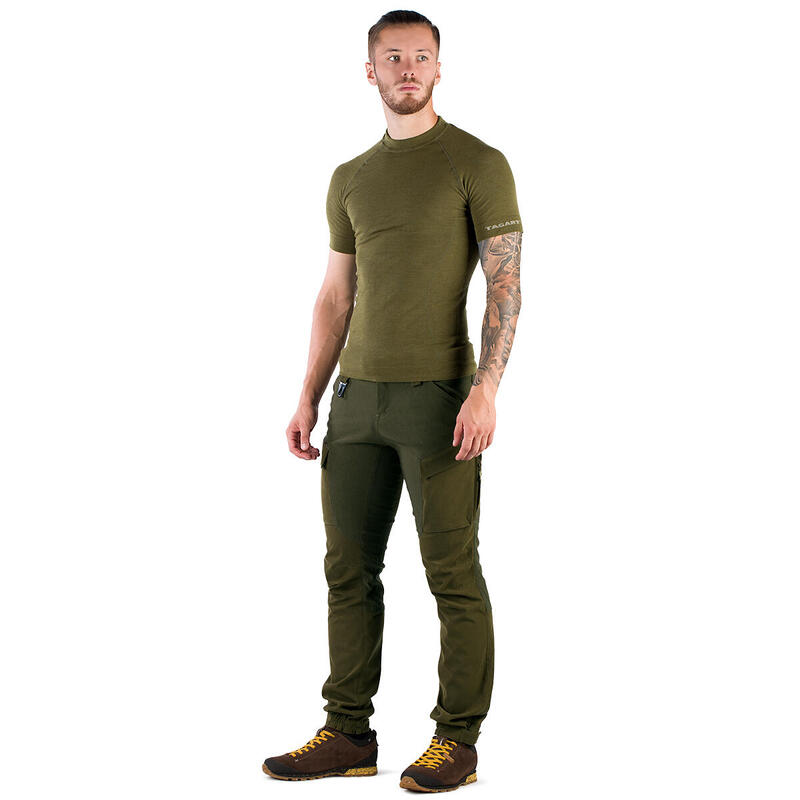 Tricou termic de teren Greenland din lână Merino cu ioni de argint
