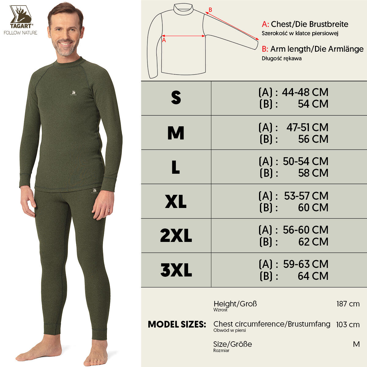 T-shirt thermique à manches longues Winter avec ions d'argent - pour homme 2/5