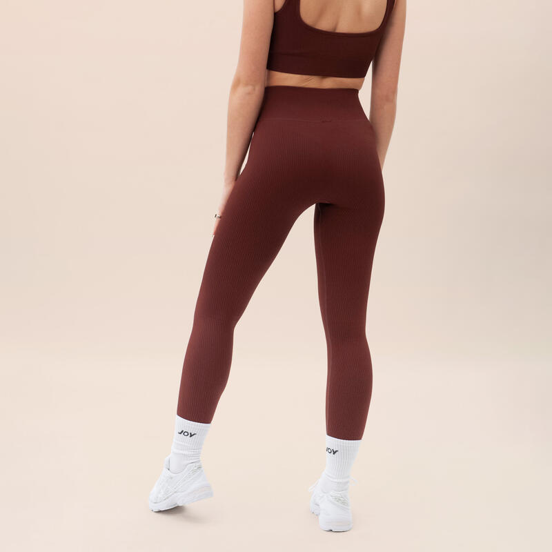 Legging Côtelé Sweet Line - Marron