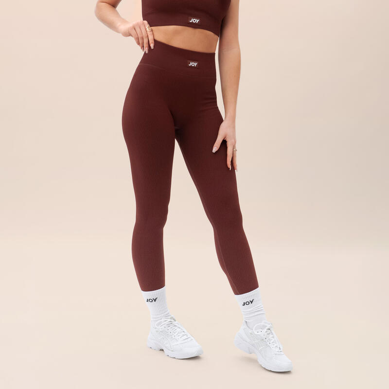 Legging Côtelé Sweet Line - Marron