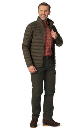 La veste en duvet Wave 4 de couleur olive pour hommes
