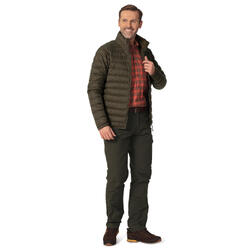La veste en duvet Wave 4 de couleur olive pour hommes