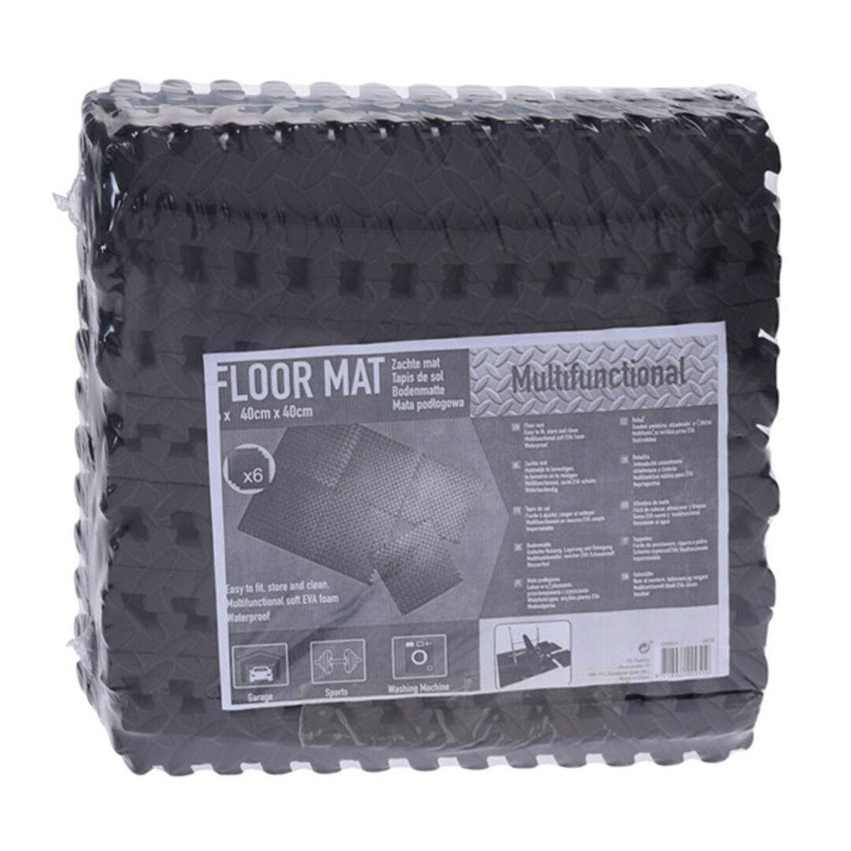 Tapis de protection sol Free and Easy EVA 6 pièces gris 38x38 cm 7/7