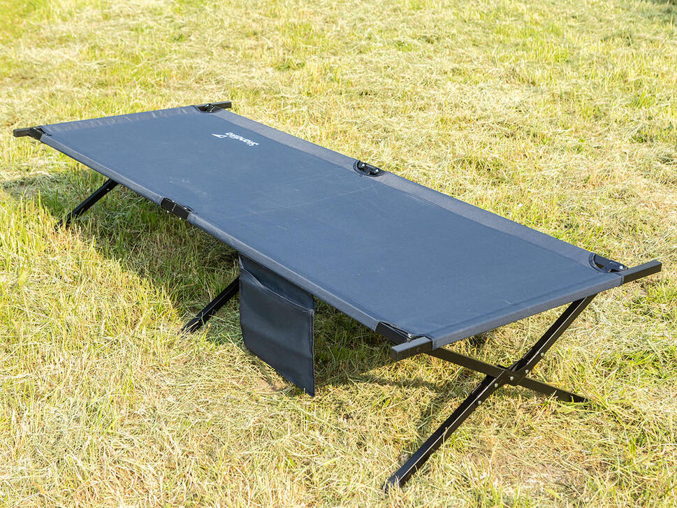 Składane łóżko turystyczne polowe Mutenia, 1-osobowe, 75 cm, do 200 kg