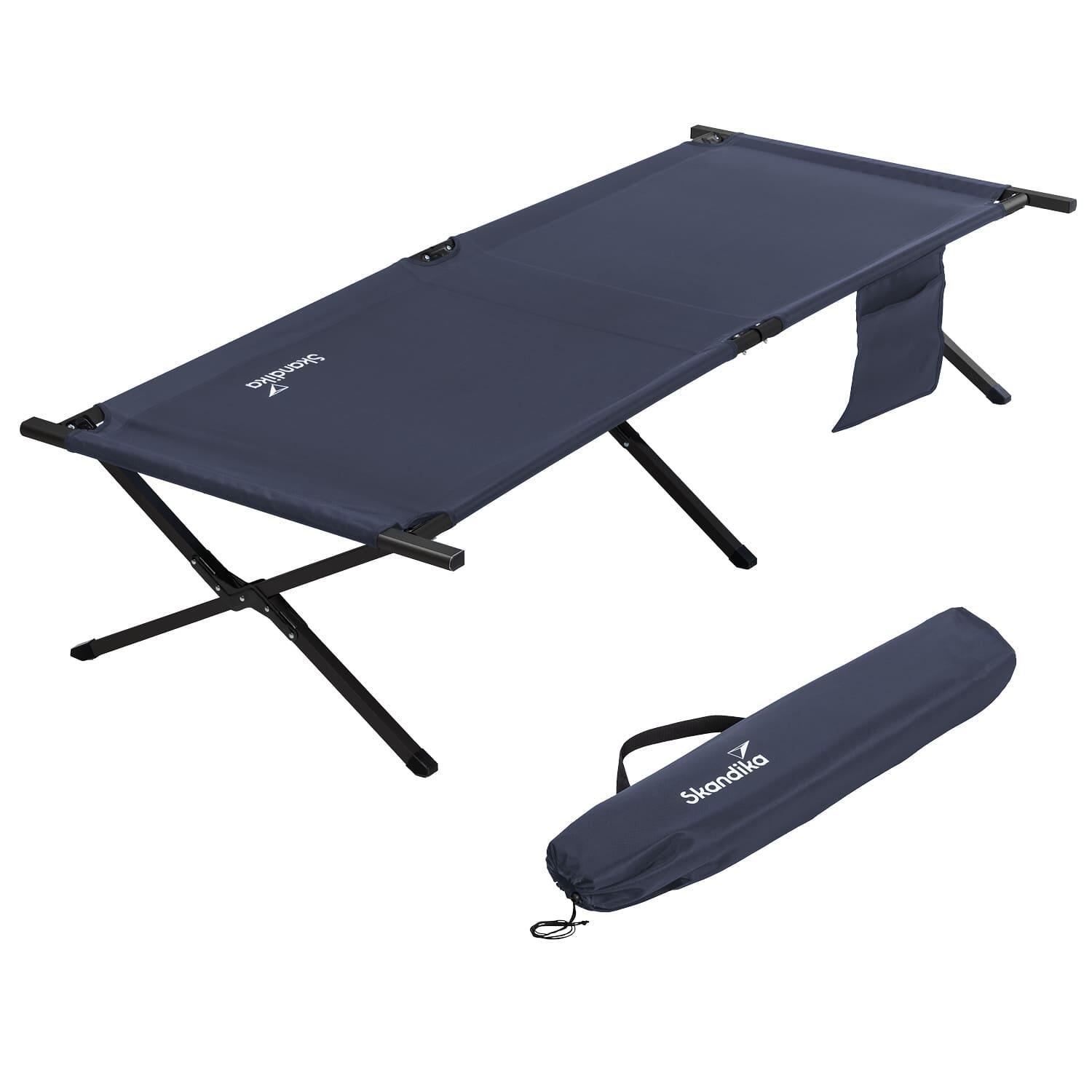 Cama de campismo Mutenia - dobrável - XXL 210x75cm - saco organizador - 1 PESSOA