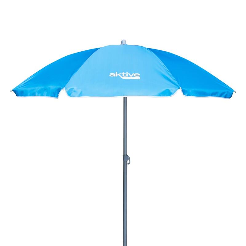 Sombrilla de playa Ø180 cm inclinable c/protección UV50 Aktive