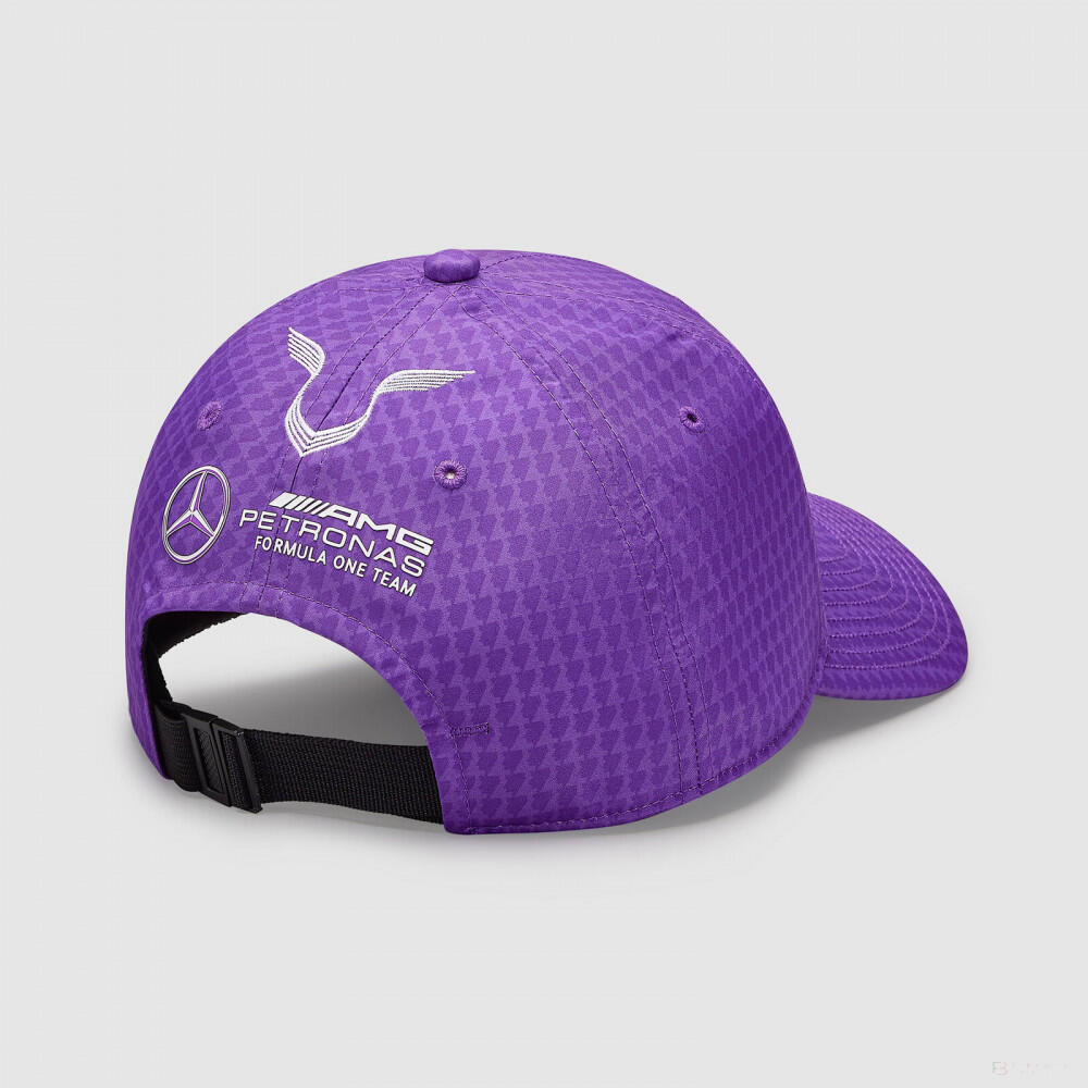Gorra Infantil Mercedes Jr Map F1 Lh Col Driver Bb Cap Morado 3/4