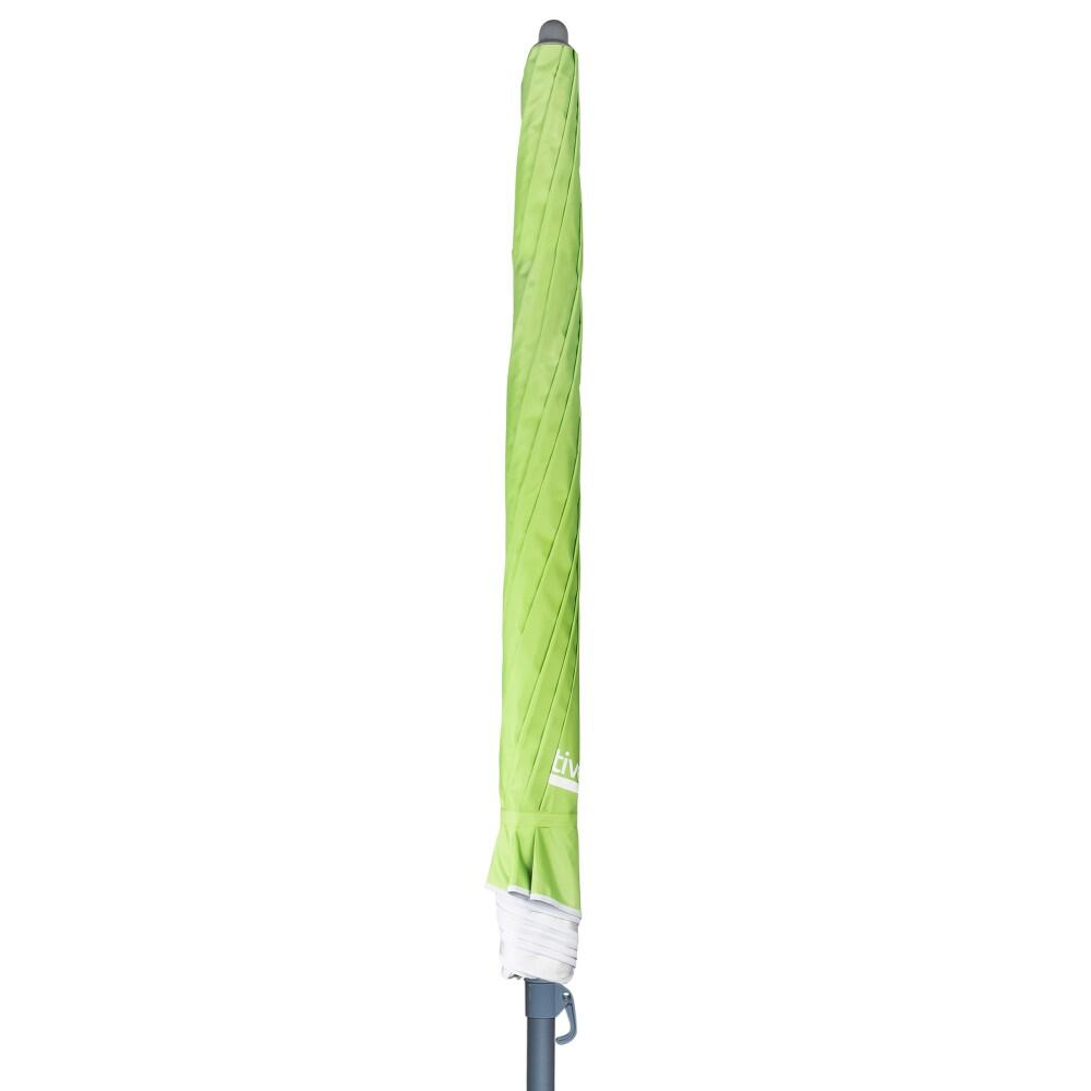 Sombrilla de playa Ø180 cm inclinable c/protección UV50 verde Aktive 7/7