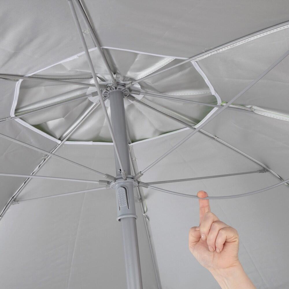Aktive Parapluie de plage coupe-vent 8 mâts 200 cm corail 6/7
