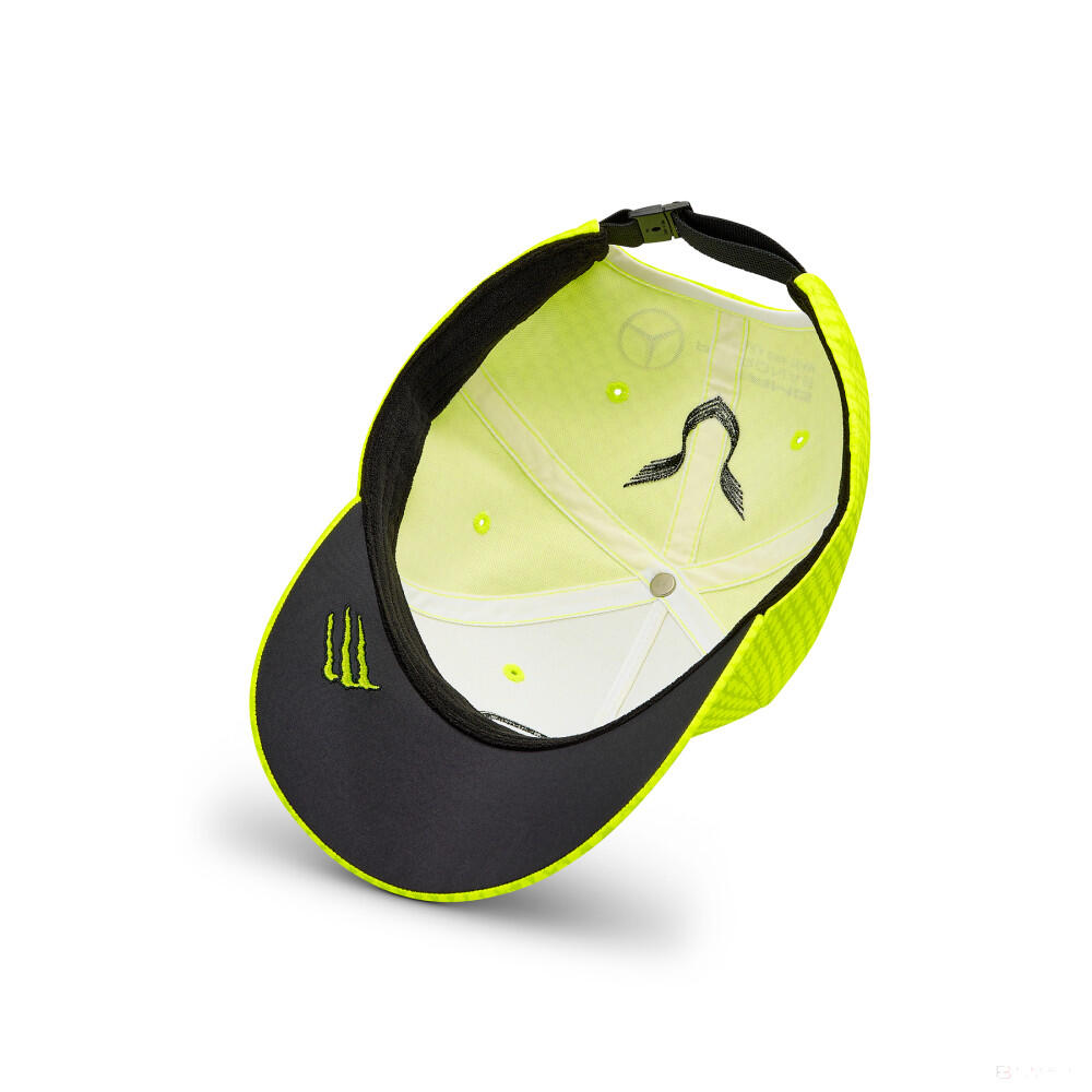 Gorra Mercedes Map F1 Lh Col Driver Bb, unisex, color amarillo neón 4/4