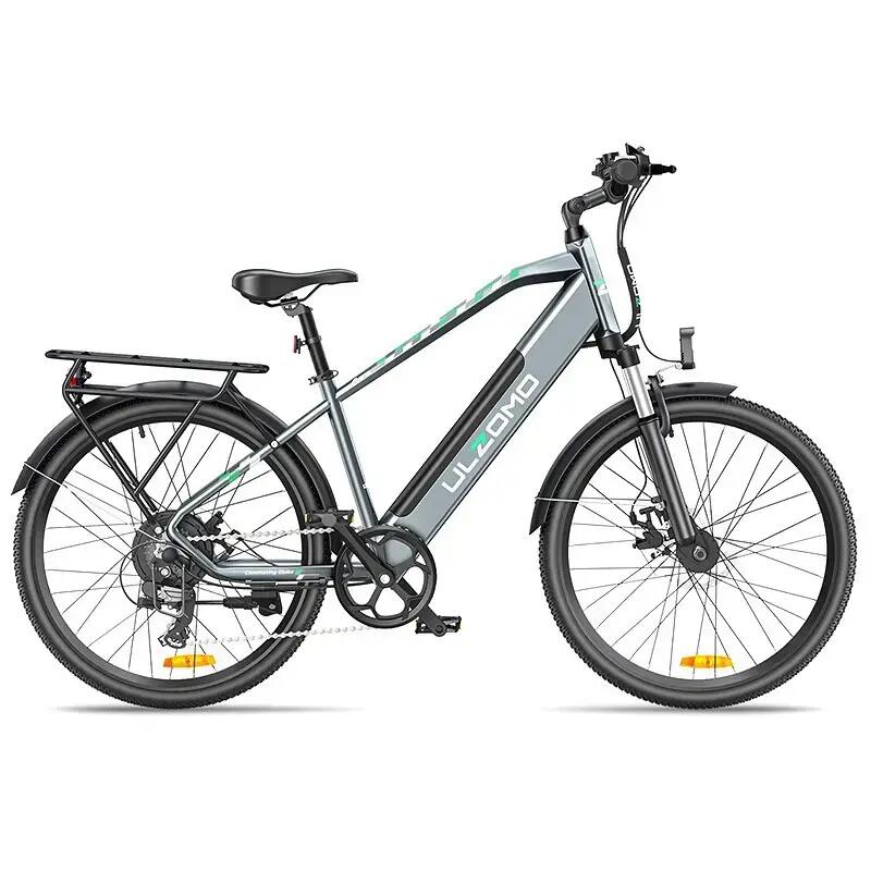 Bicicleta electrica Ulzomo Metro 26 E-bike, Gray. 5/6